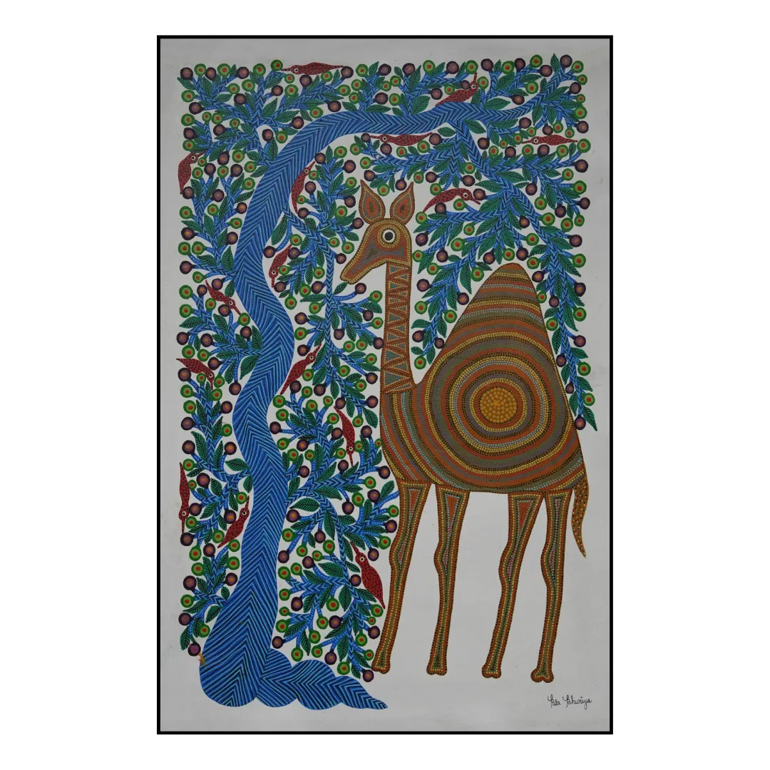Camel Beneath the Blue  Canopy