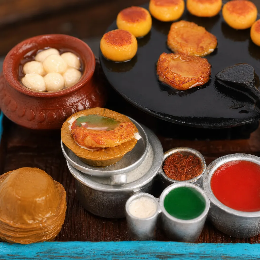 Aloo Tikki Chaat Miniature – A Tribute To Indian Street Food