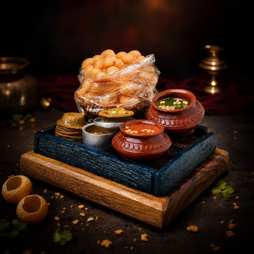 Pani Puri Ka Thela Miniature – A Tribute To Indian Street Food