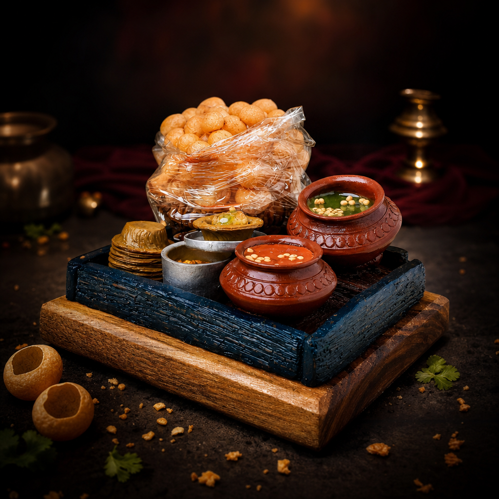 Pani Puri Ka Thela Miniature – A Tribute To Indian Street Food