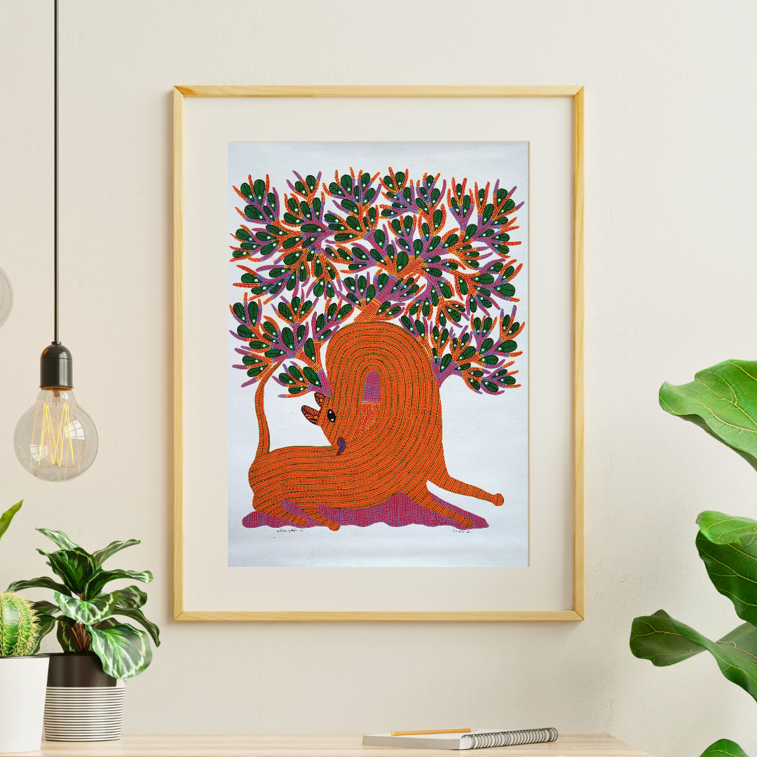 Tiger Under a Tree