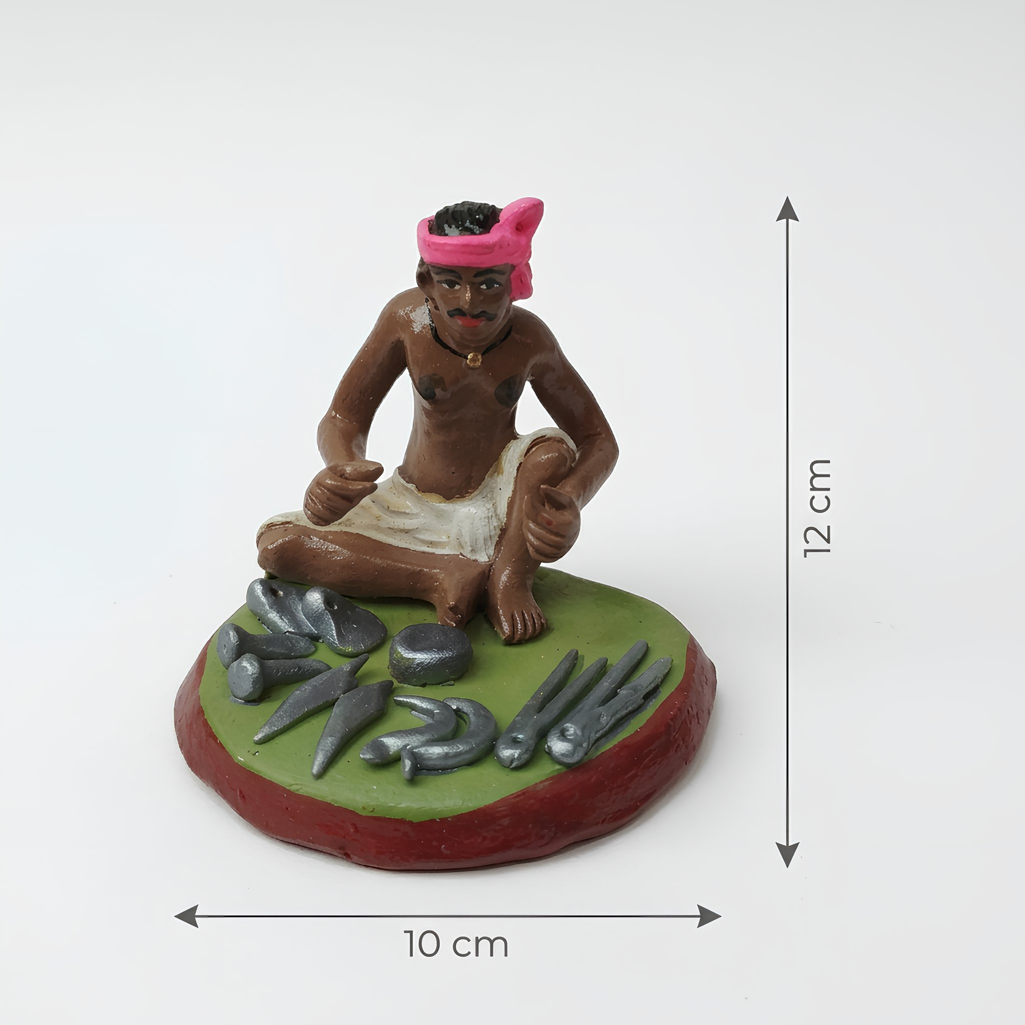 Handmade Falwala Clay Figurine | Golu Doll