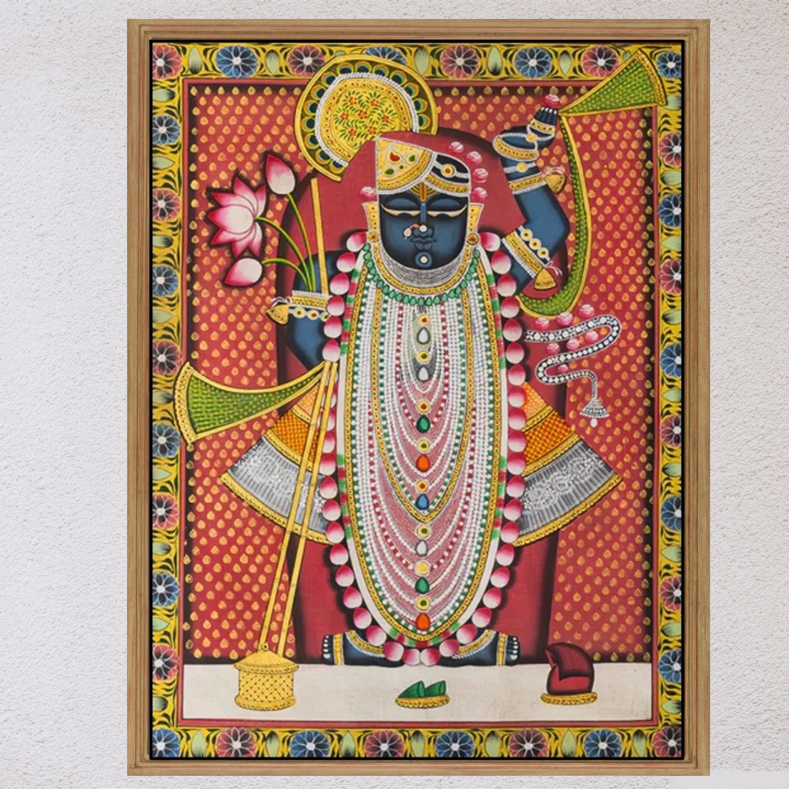 Pichwai Painting - Shrinathji, The Moonlit Majesty 