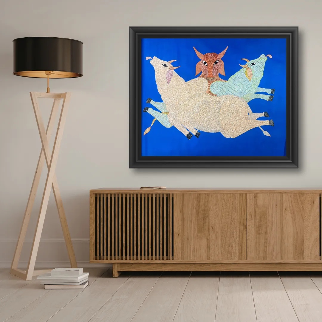 Joyful Cows - Gau Charai by Sahdev Pusham
