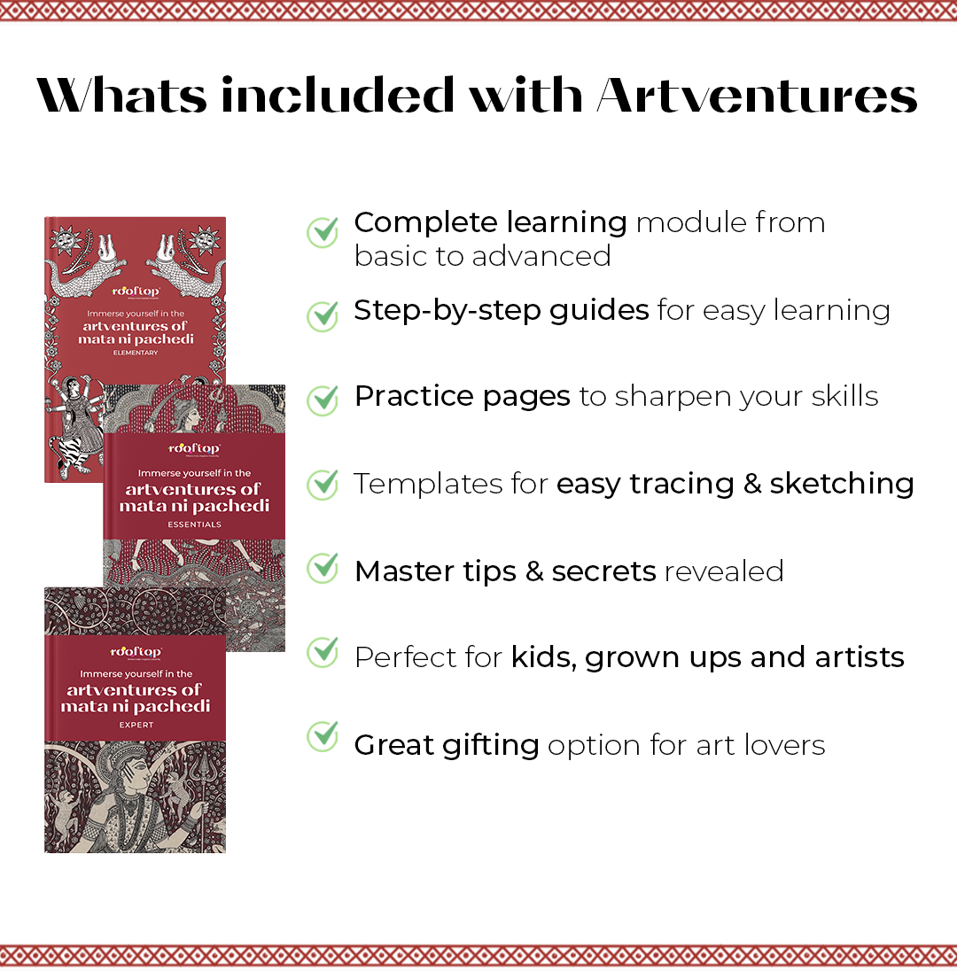 Artventures of Mata Ni Pachedi: A Devotional Journey Through Art (3 Set)