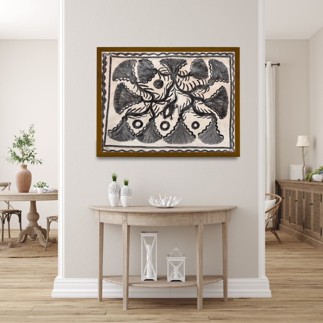 Papyrus Bloom in Still Water