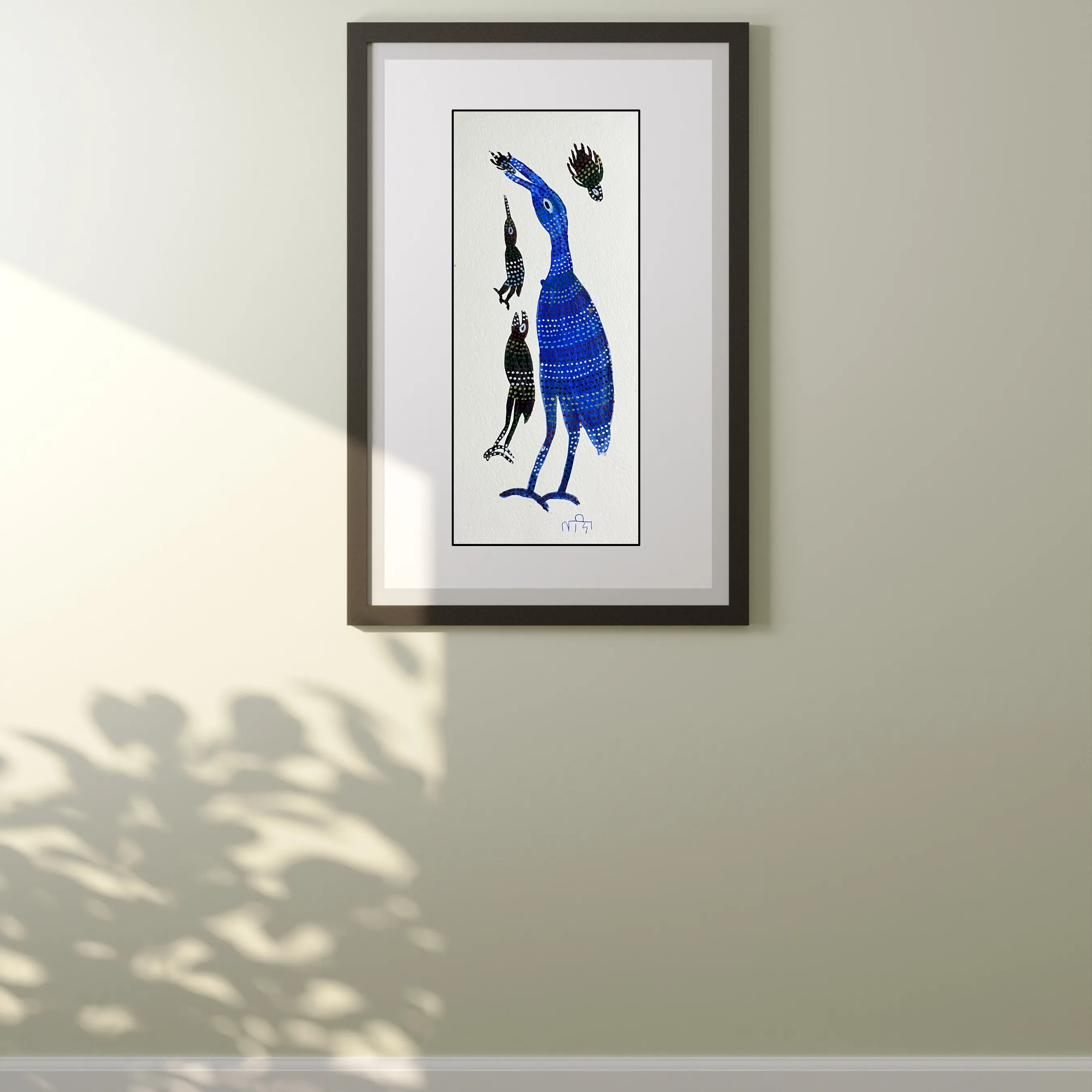 Birds Blue and Black