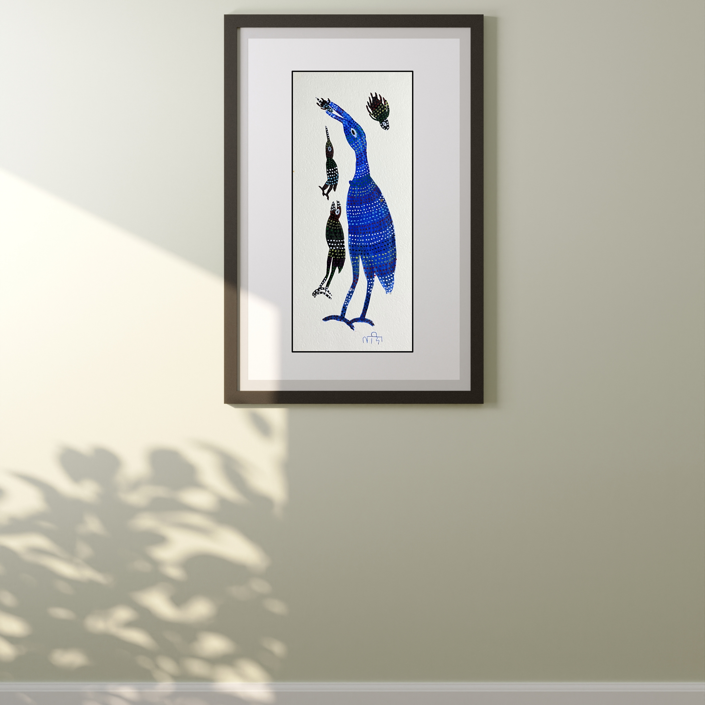 Birds Blue and Black