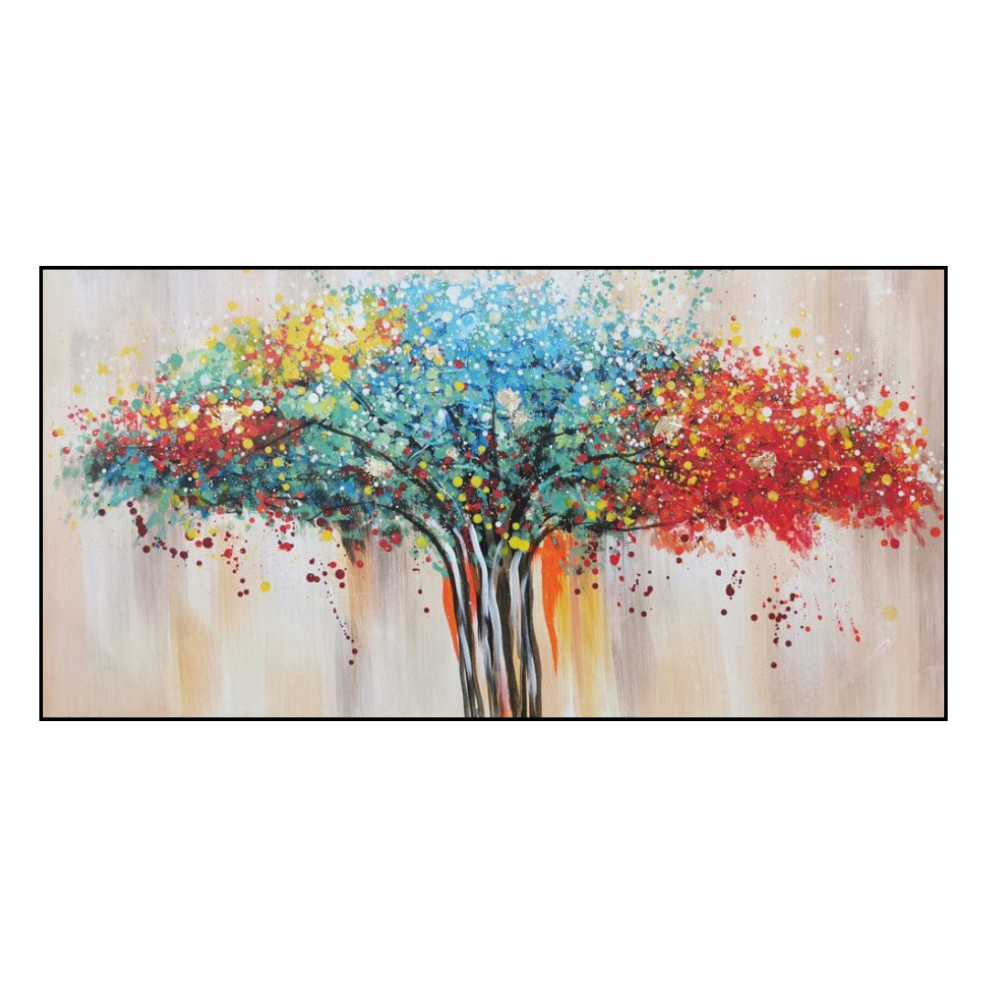 Handmade Abstract Tree Canvas Painting