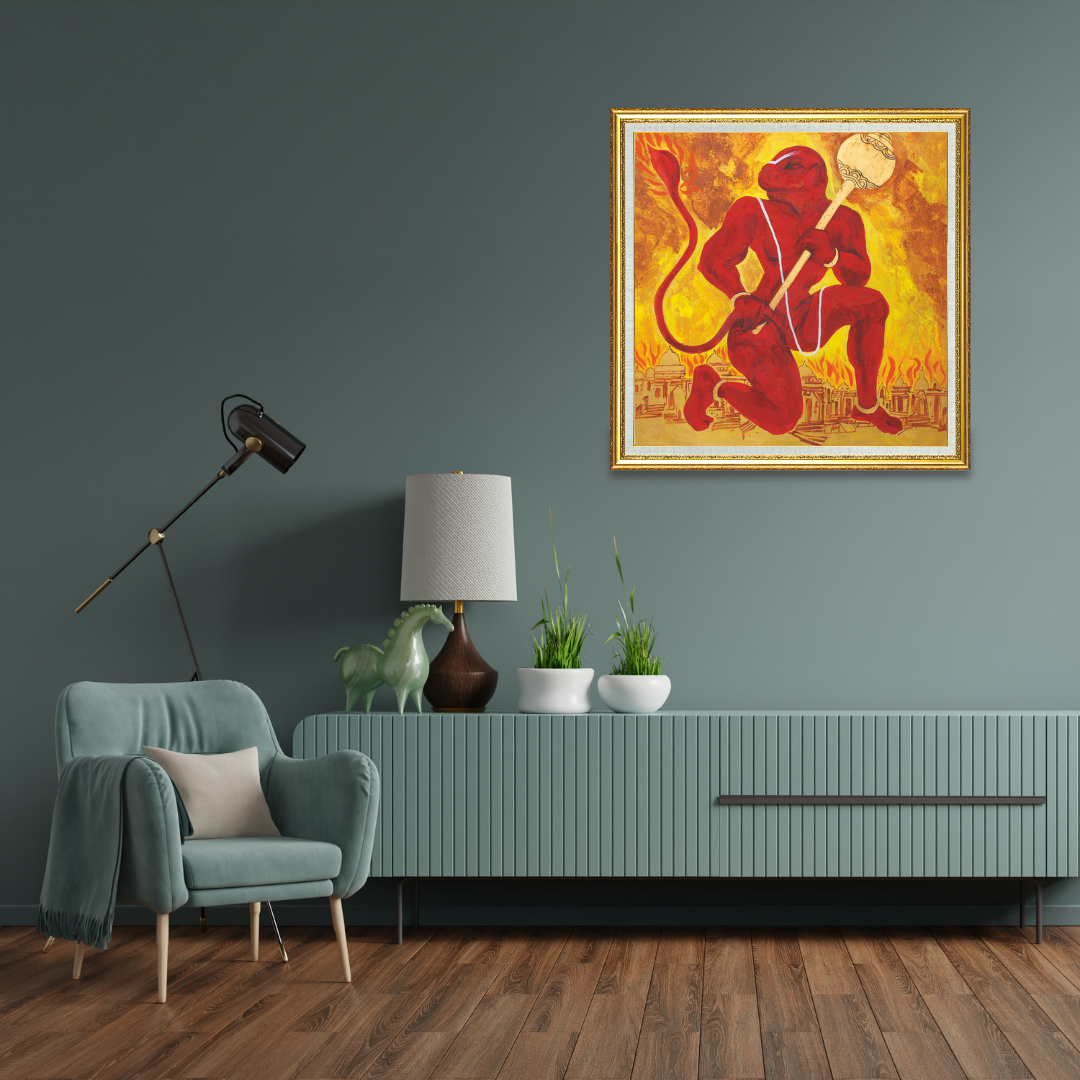 Painting: Lanka Dahan