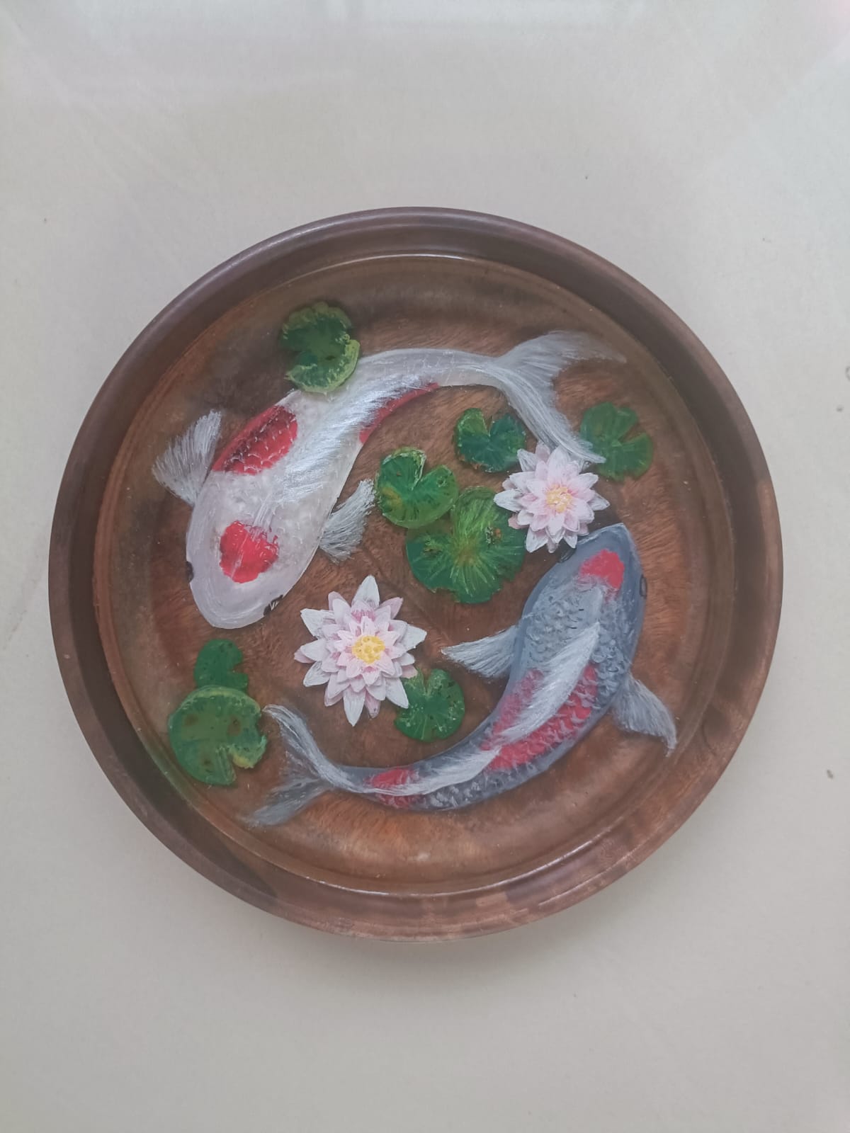 3d koi Fish Resin Art