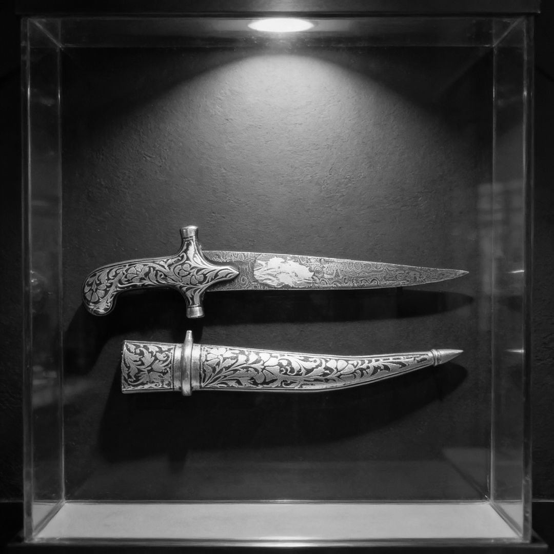 Fine Work Decorative Koftgari Daggers with Detailed Handcrafted Inlay