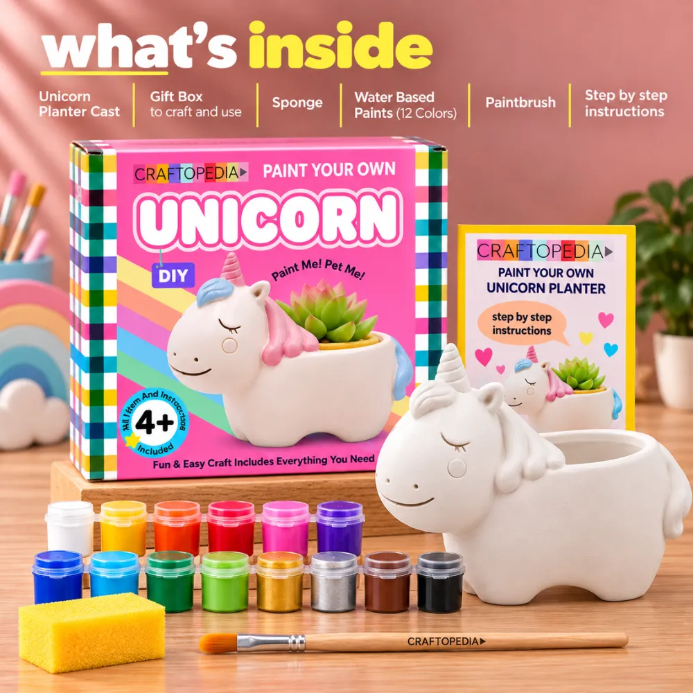 Planter Painting Kit - Unicorn
