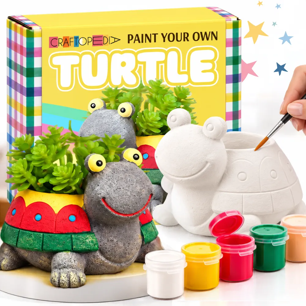 DIY Planter Painting Kit - Turtle