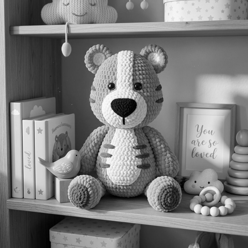 Crochet Tiger toy - Amigurumi plushie for kids