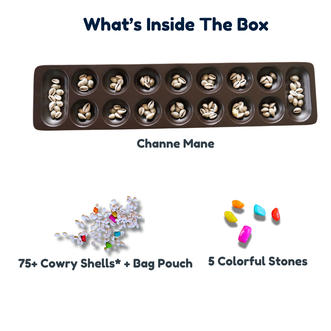 Channe Mane Traditional Board Game | Aliguli Mane (Kannada) | Pallanguzhi (Tamil) | Includes How-to-Play Instructions