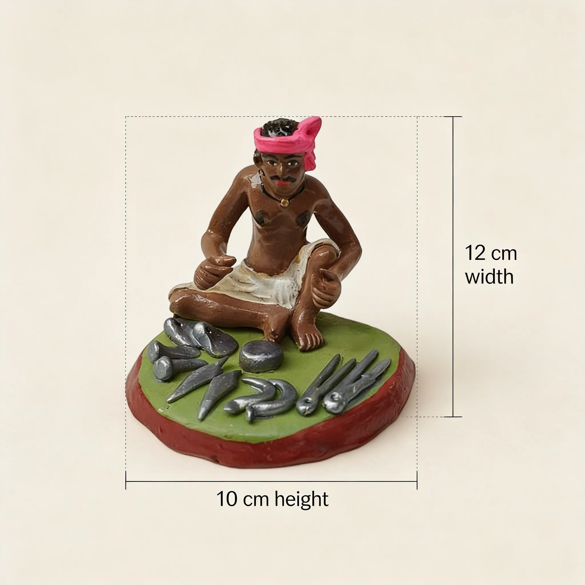 Handmade Falwala Clay Figurine | Golu Doll