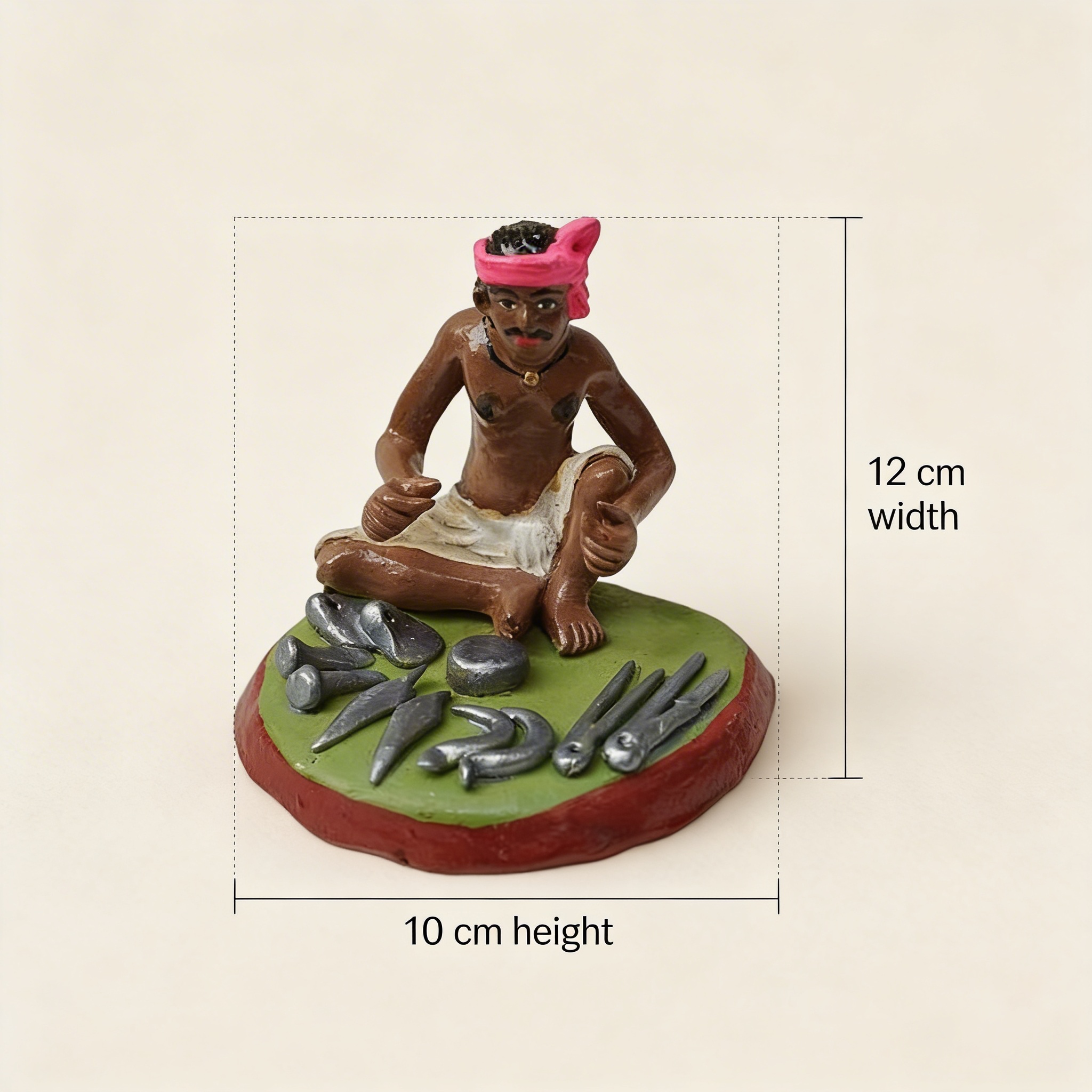 Handmade Falwala Clay Figurine | Golu Doll