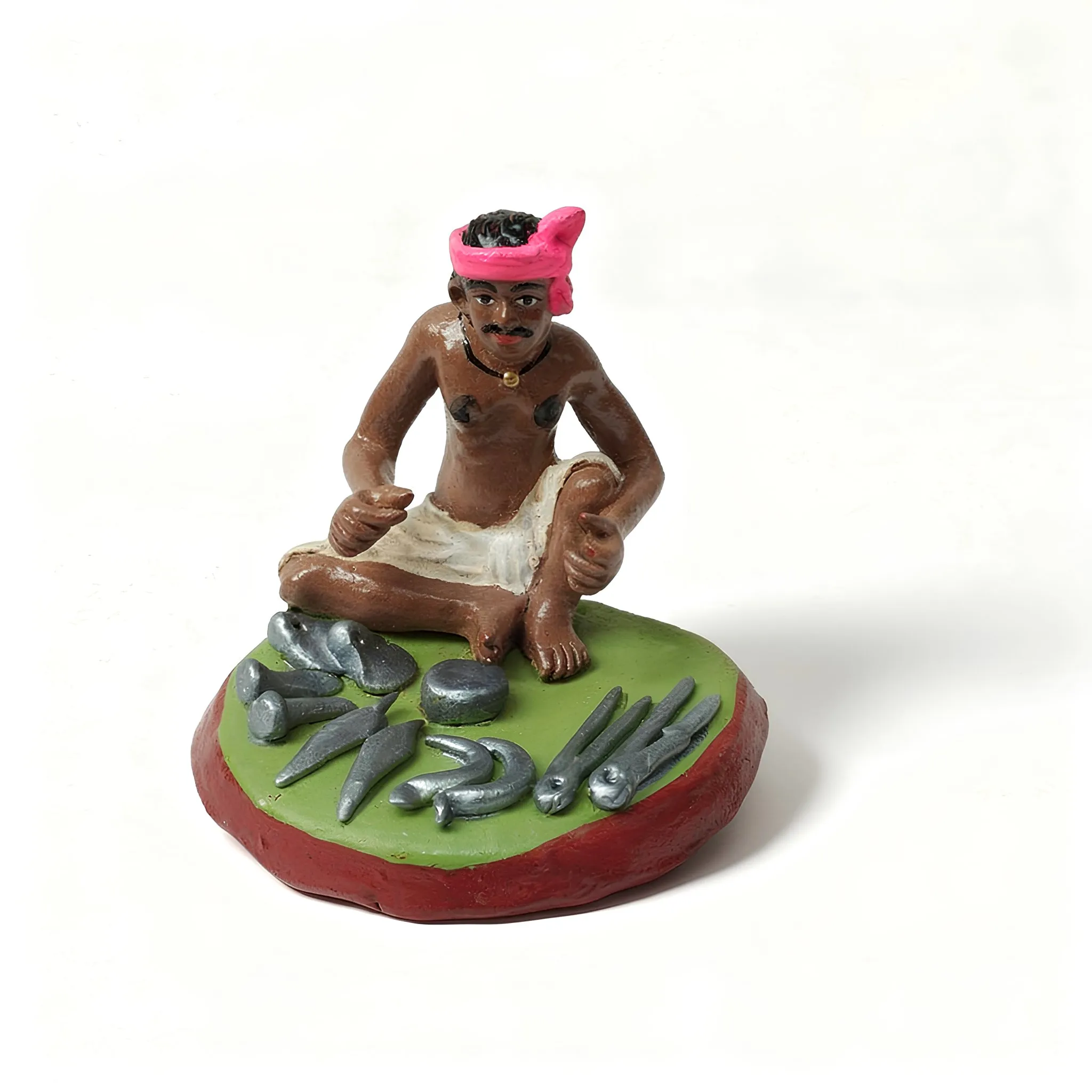 Handmade Falwala Clay Figurine | Golu Doll