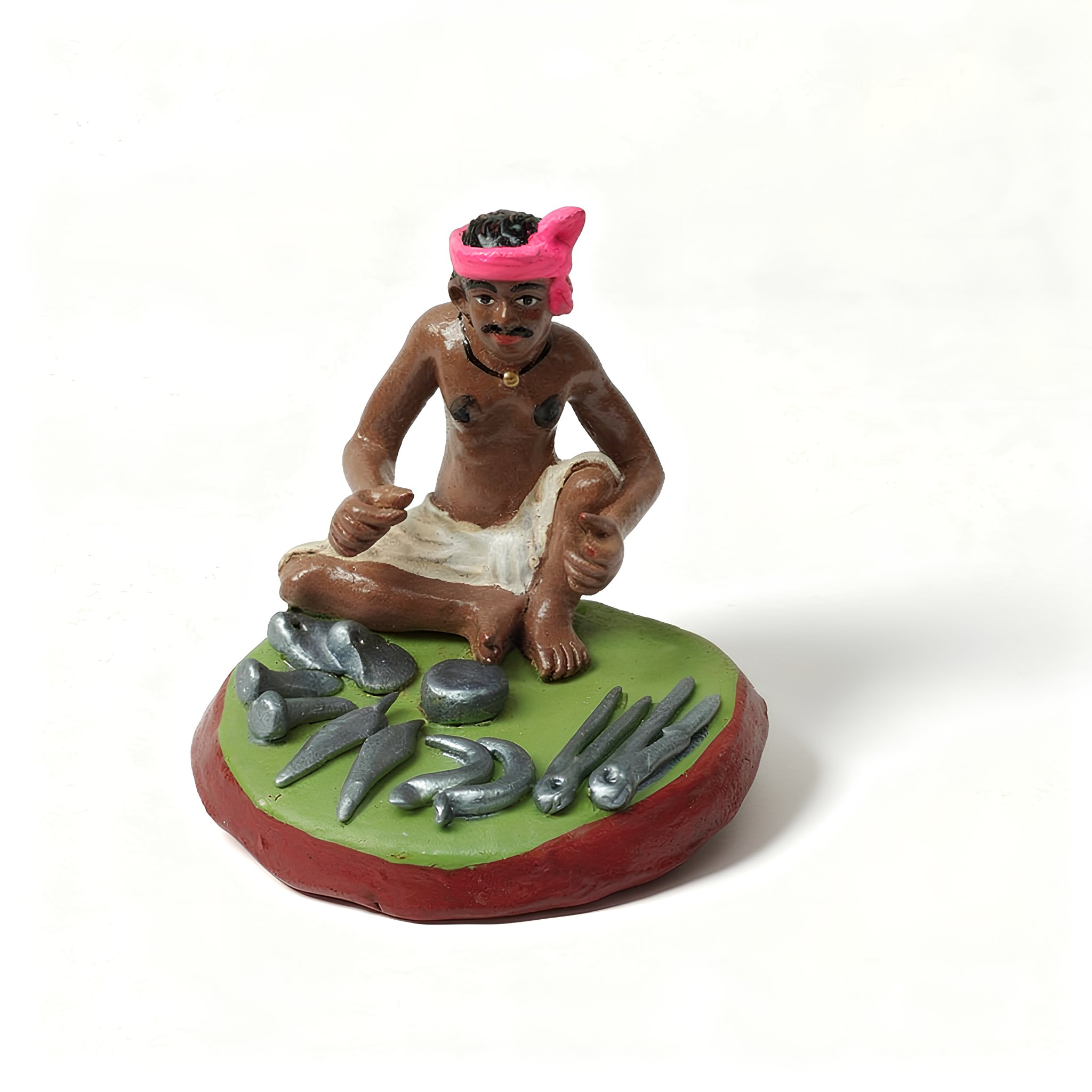 Handmade Falwala Clay Figurine | Golu Doll