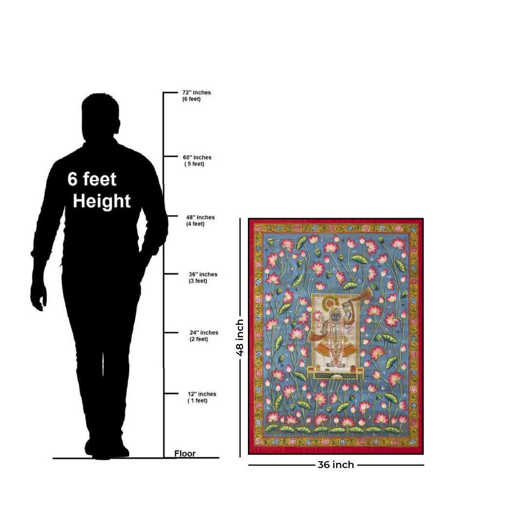 Pichwai Spiritual Shreenathji Painting