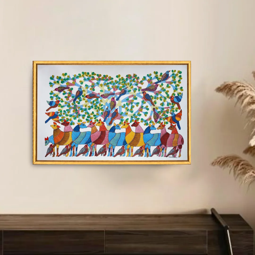 The World of Deer and Birds