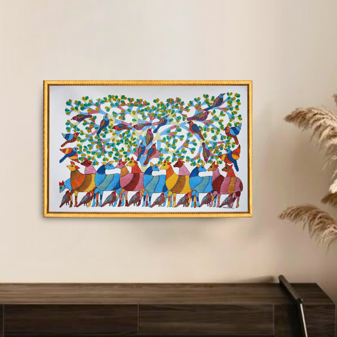The World of Deer and Birds