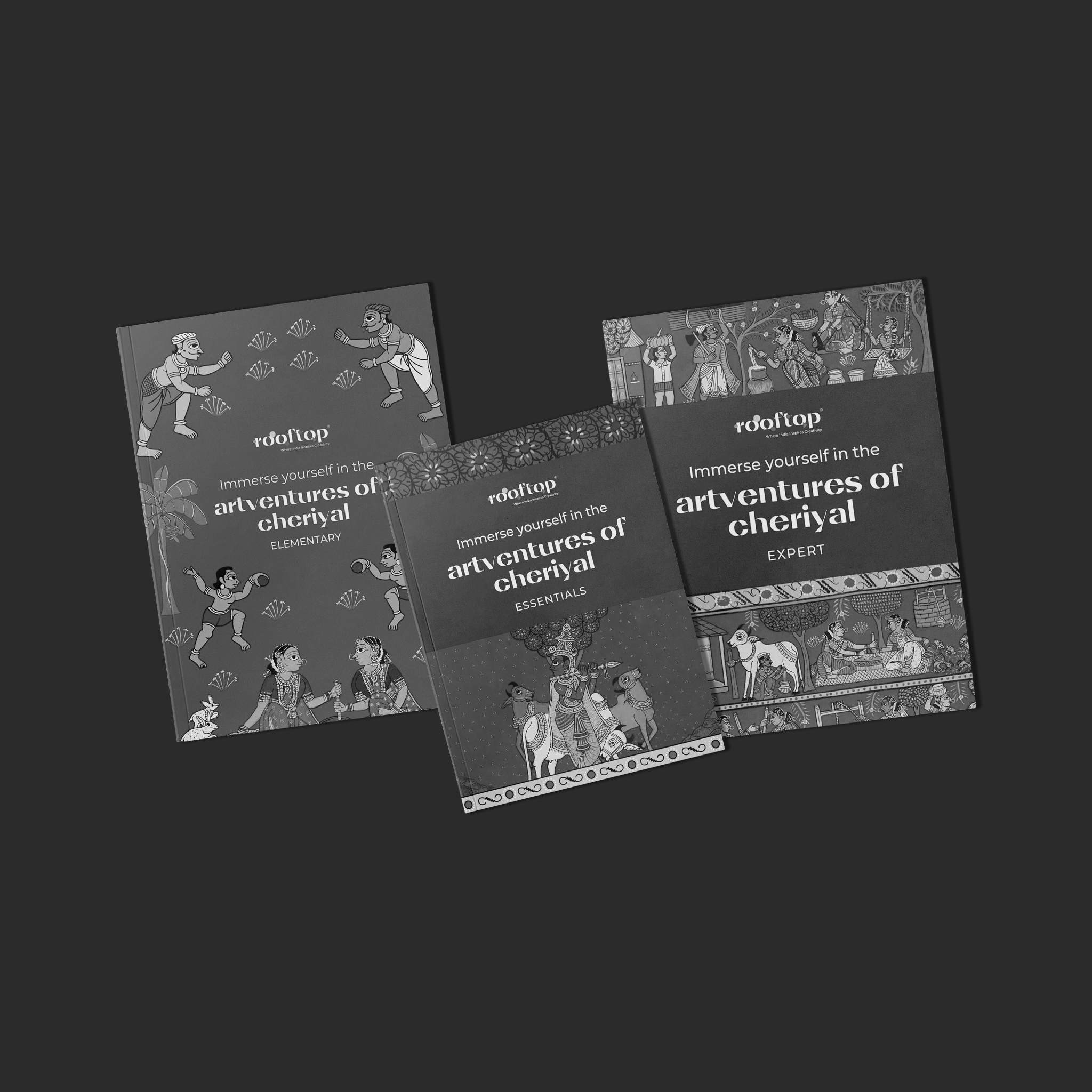 Artventures of Cheriyal: The Complete Scroll Art Journey (Set of 3)