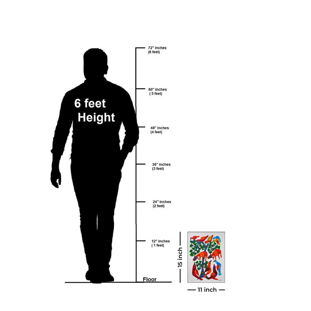 Two Calves and Birds