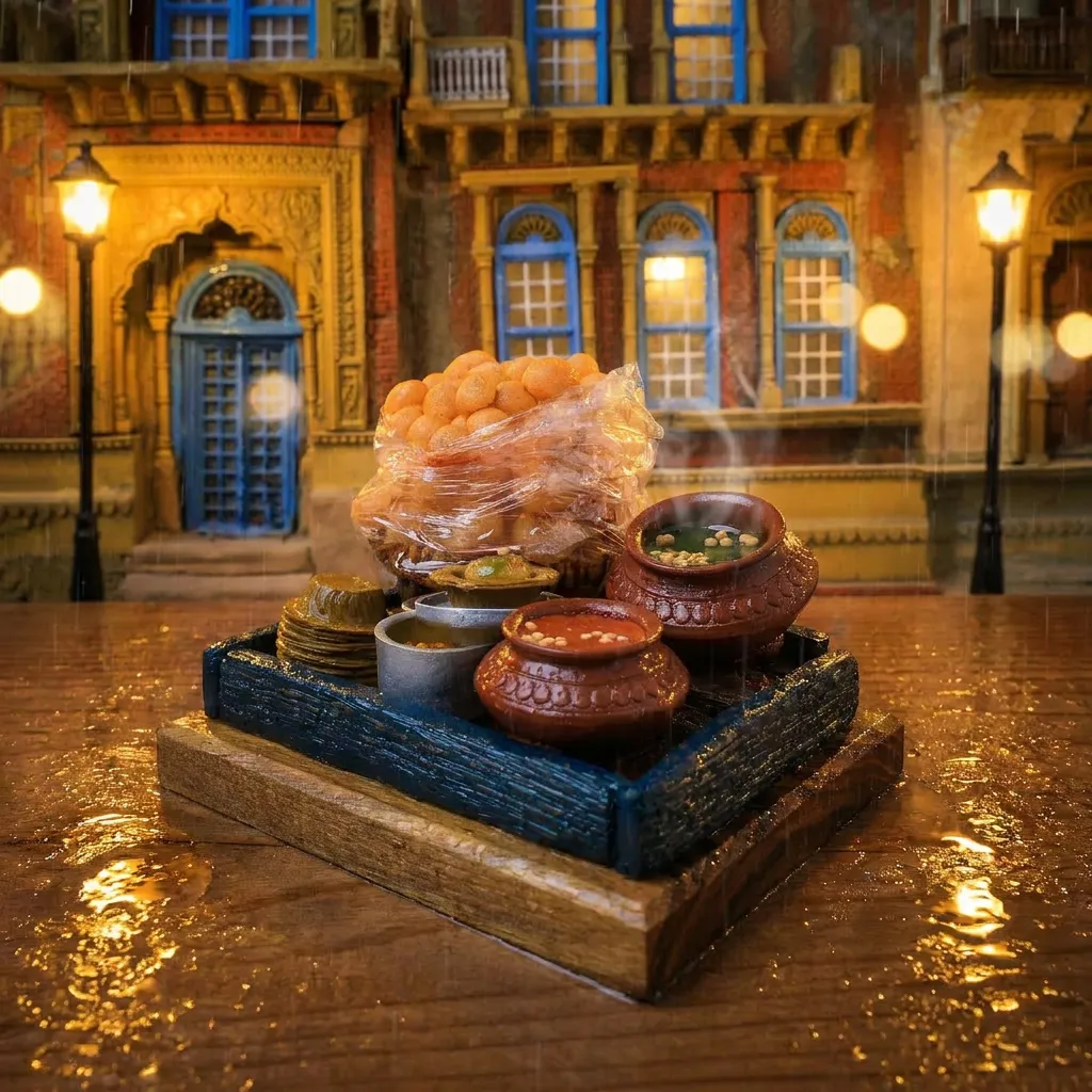 Pani Puri Ka Thela Miniature – A Tribute To Indian Street Food