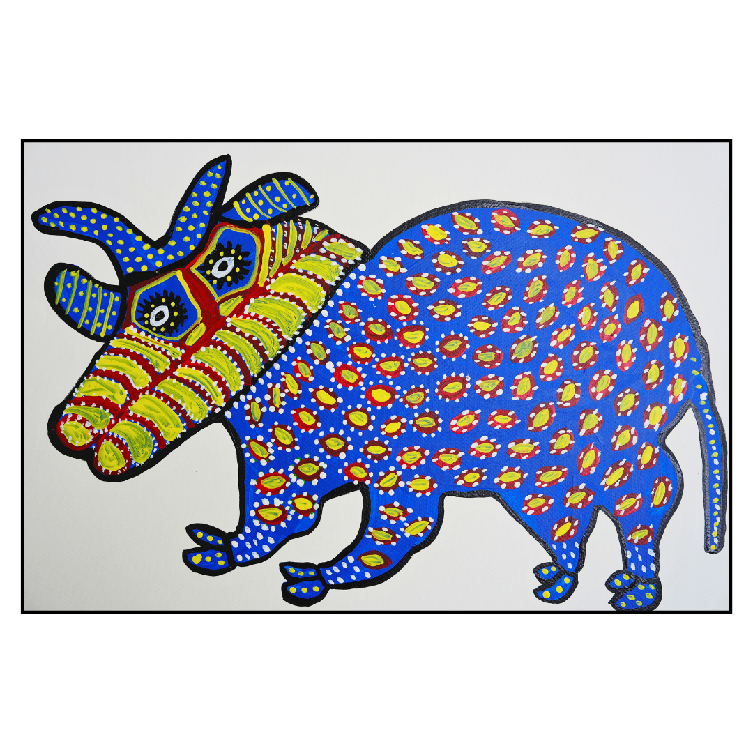 Nandi: Guardian of Faith and Strength in Baiga Art