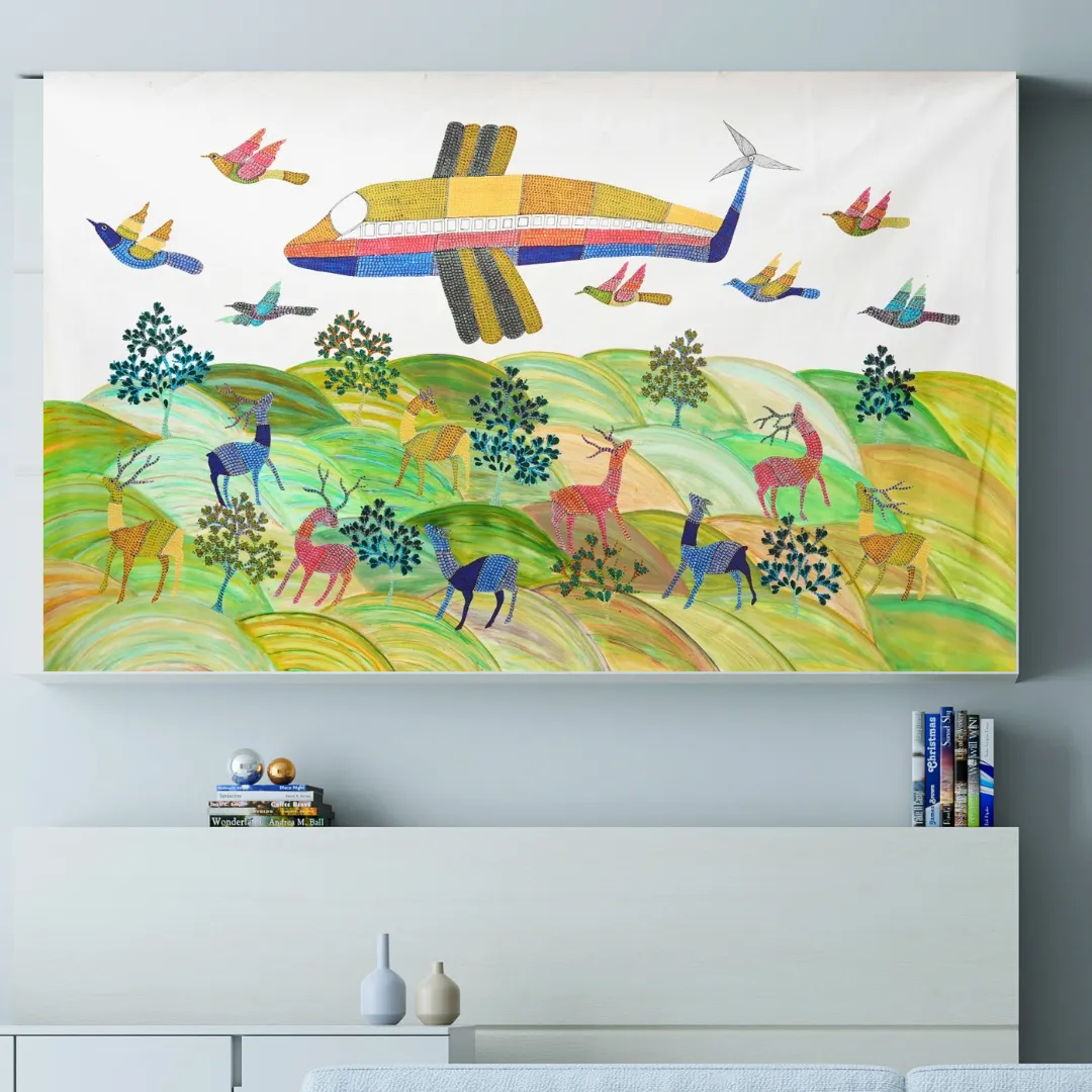 Flight Over Forest