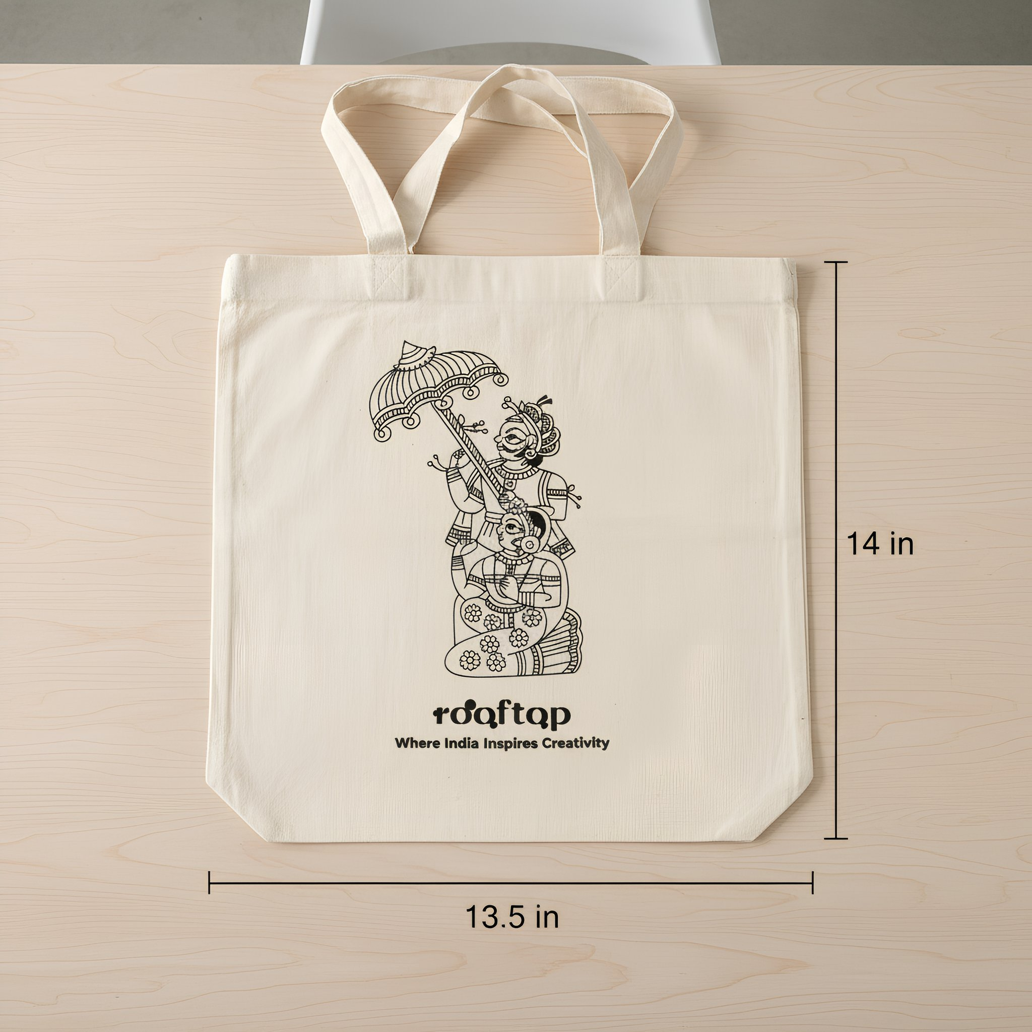 Phad Art DIY Canvas Tote Bag 