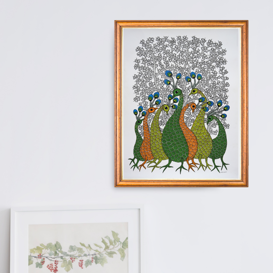 Peacocks in the Shade