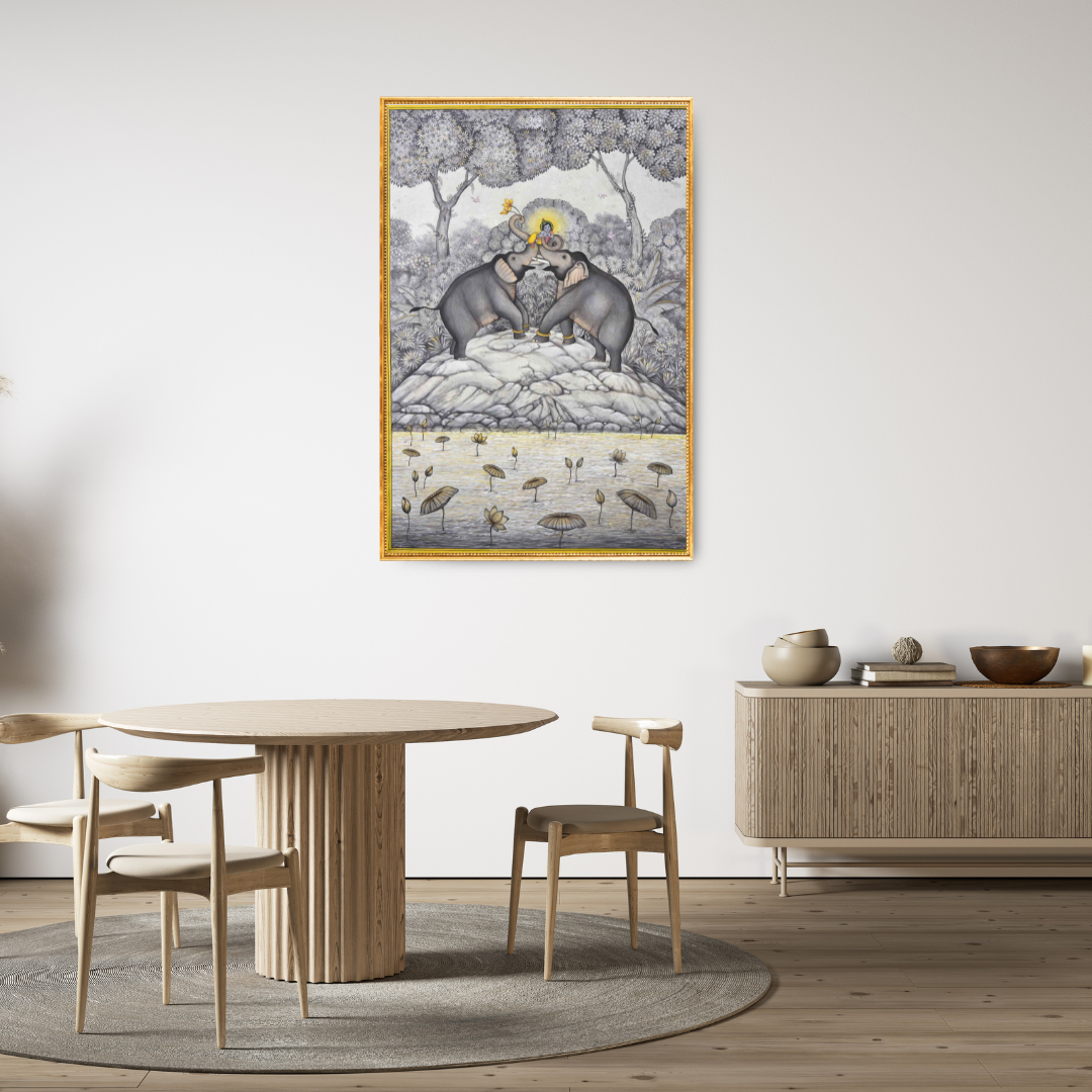 Bala Krishna with Elephants