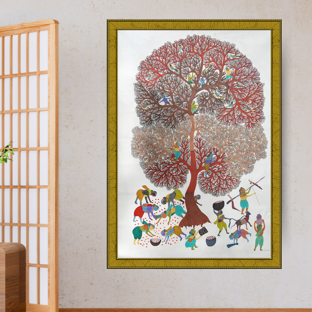 Life of the Villagers around a Tree