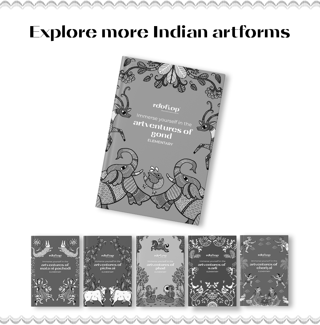 Artventures of Gond – Indian Tribal Coloring & Activity Book (Set of 3)