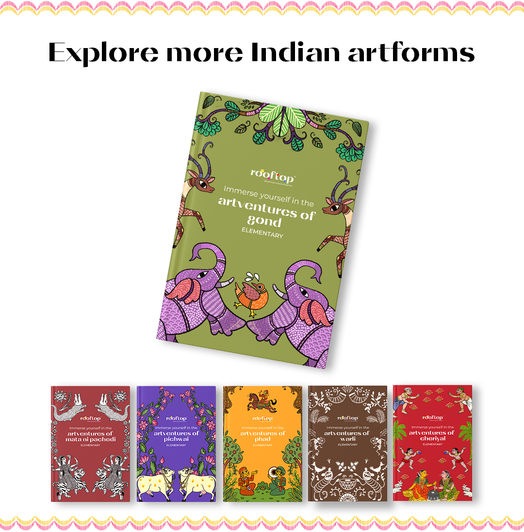 Artventures of Gond – Indian Tribal Coloring & Activity Book (Set of 3)