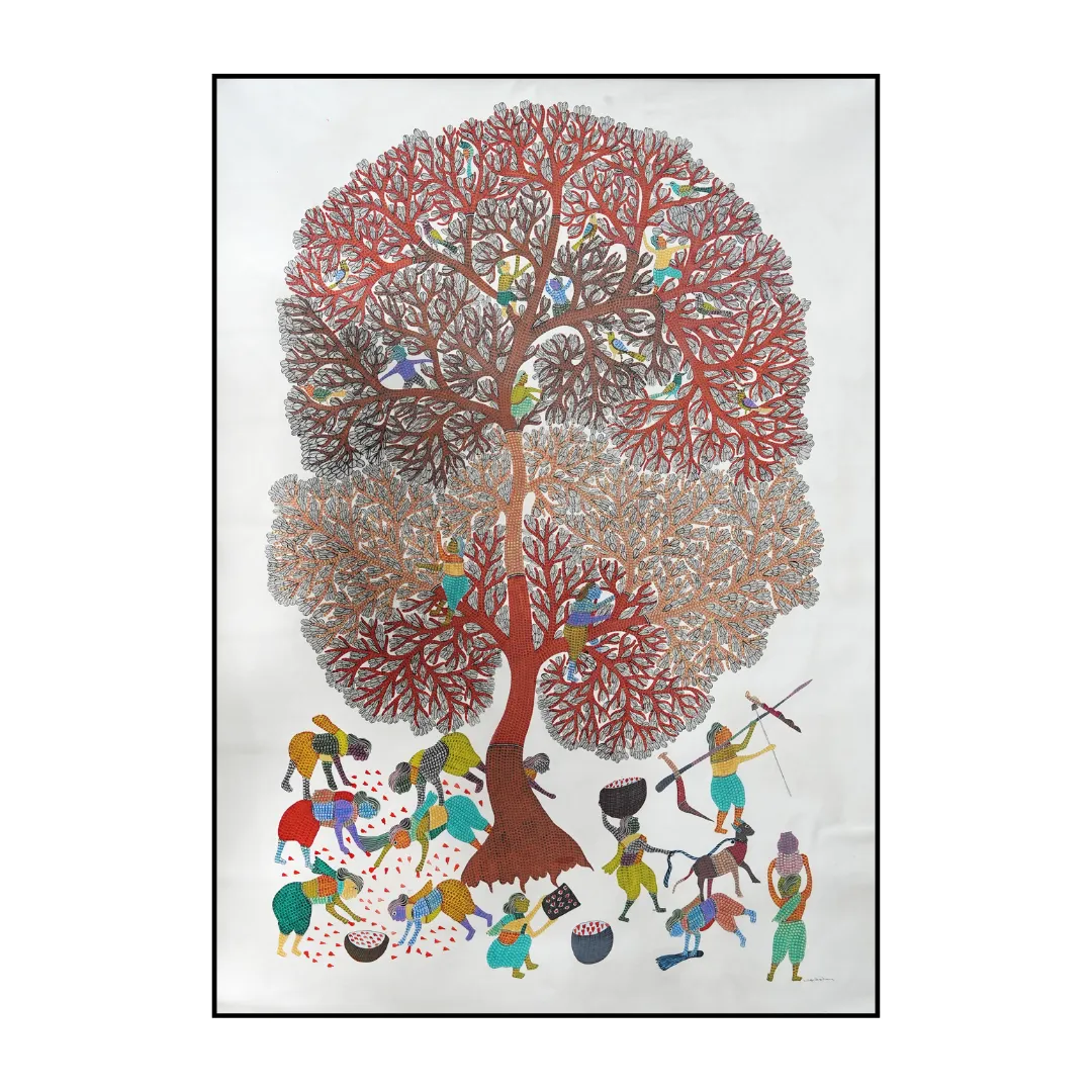 Life of the Villagers around a Tree