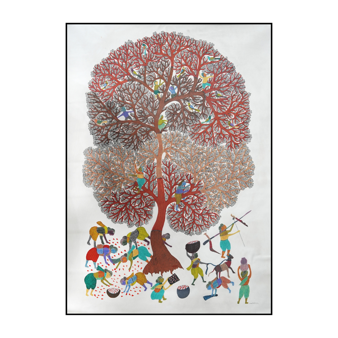Life of the Villagers around a Tree