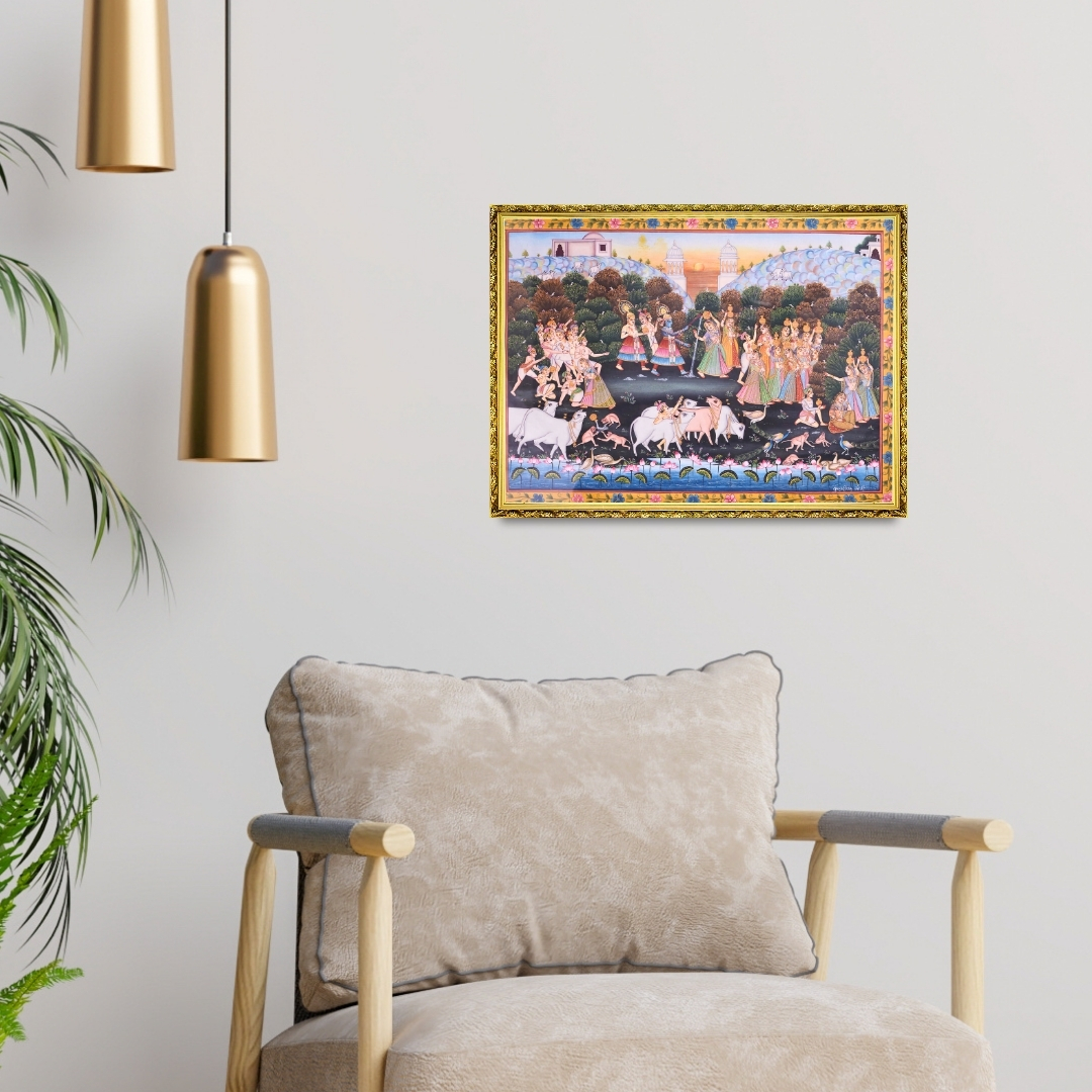 Pichwai Makhan Chori Painting