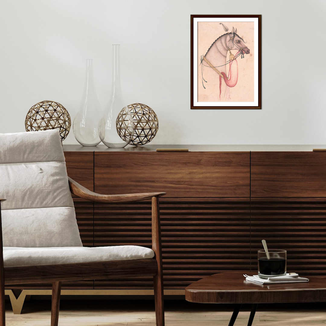 Elegance of the White Bridled Horse