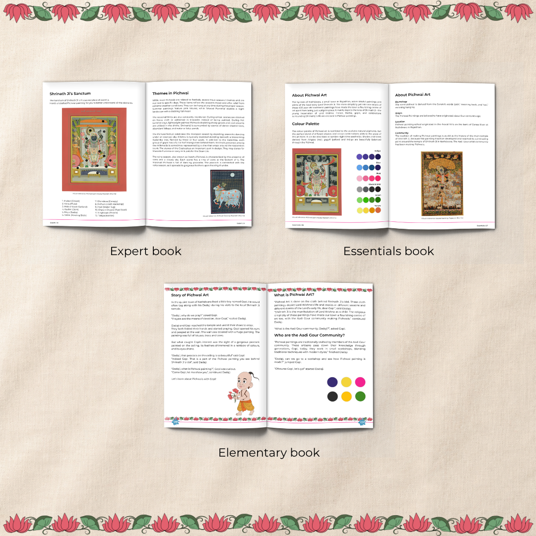 Artventures of Pichwai: The Complete Guide to Divine Art (Set of 3)
