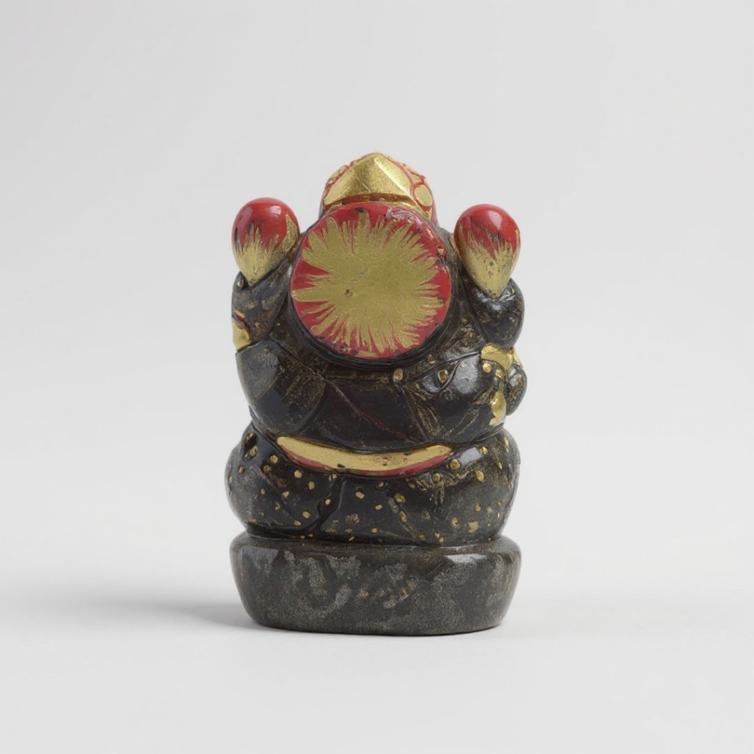 Labradorite Carved Ganesh Idol in Natural Gemstone