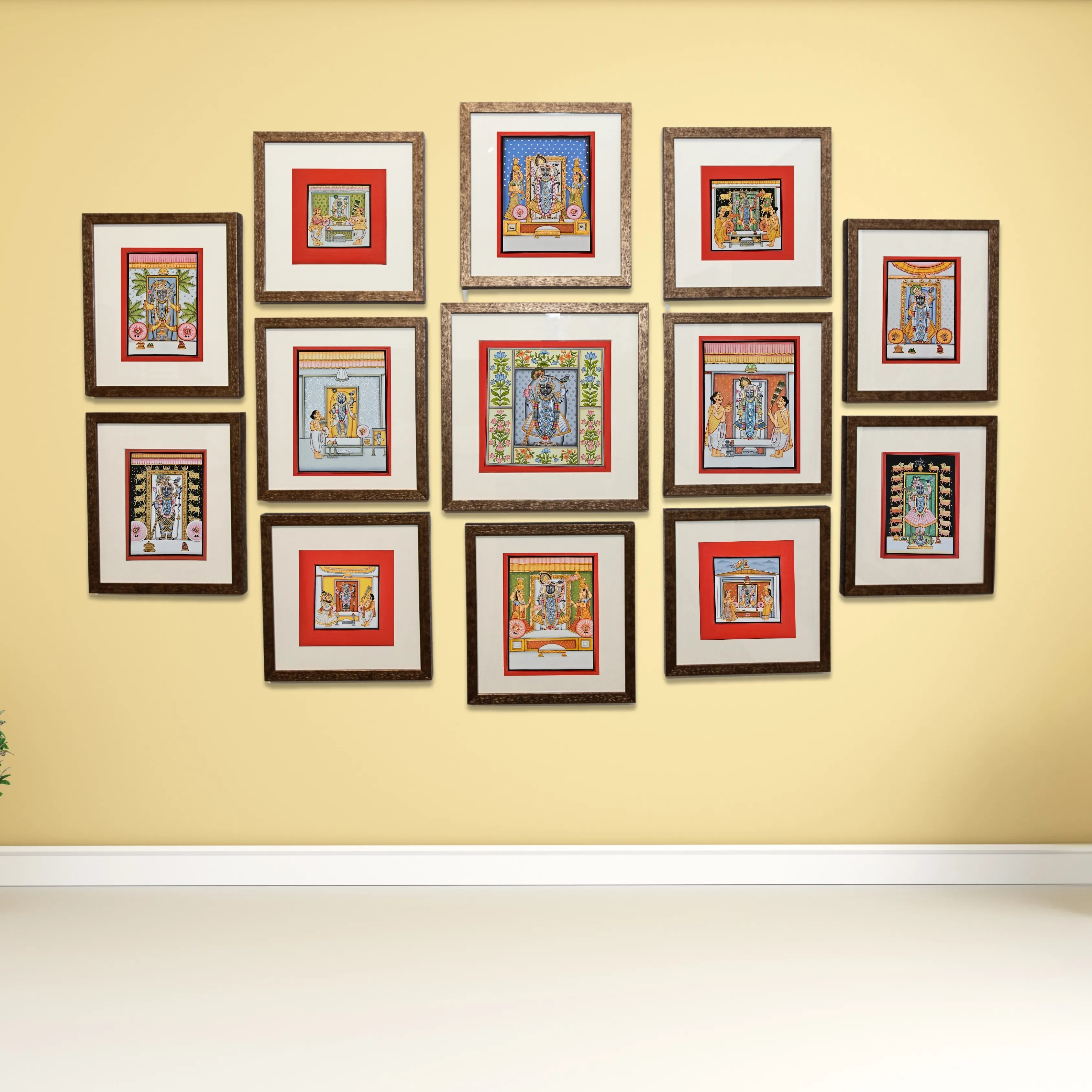 13 Darshan (Set of 13 paintings)