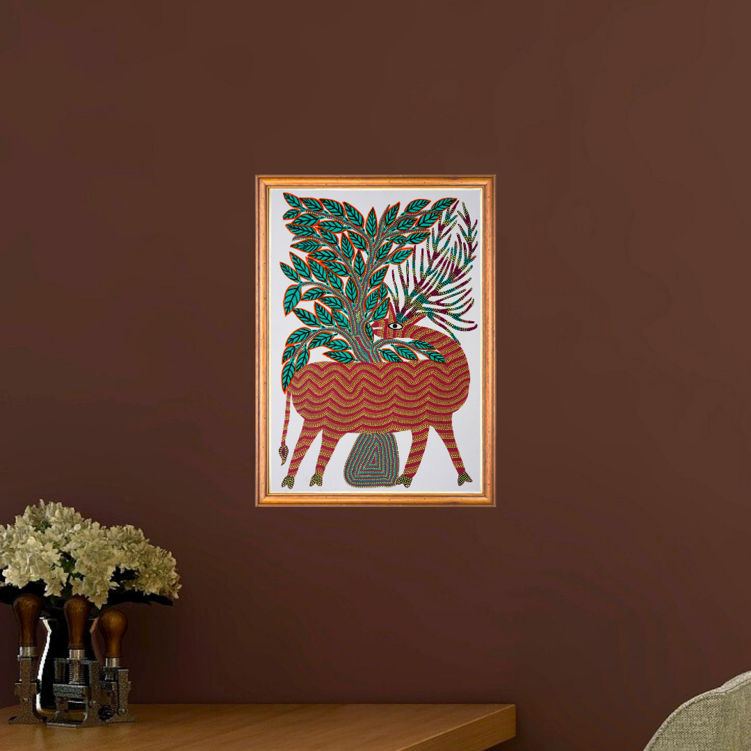 Barasingha and Tree Product Image