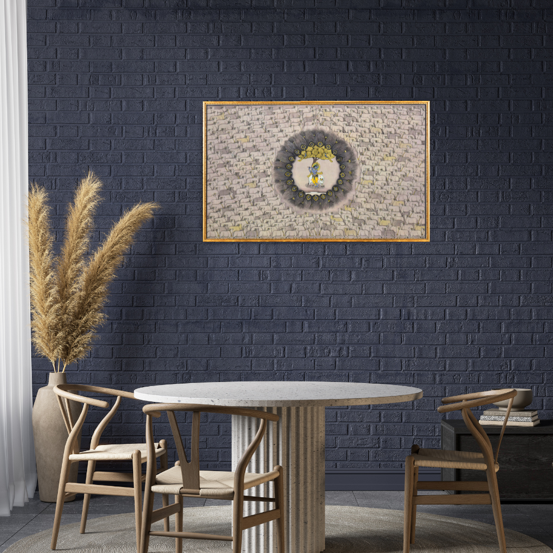 Pichwai Painting Krishna with Cows