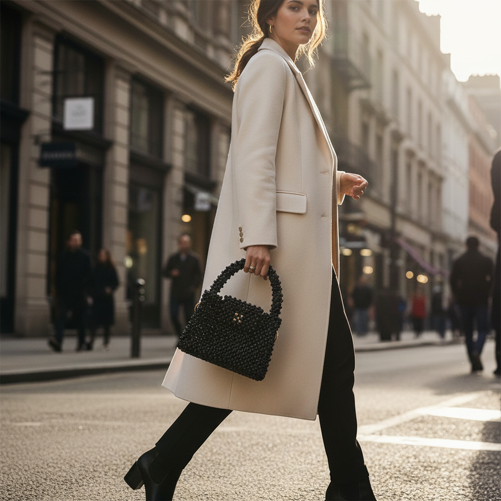 Midnight Luxe Handcrafted Beaded Bag