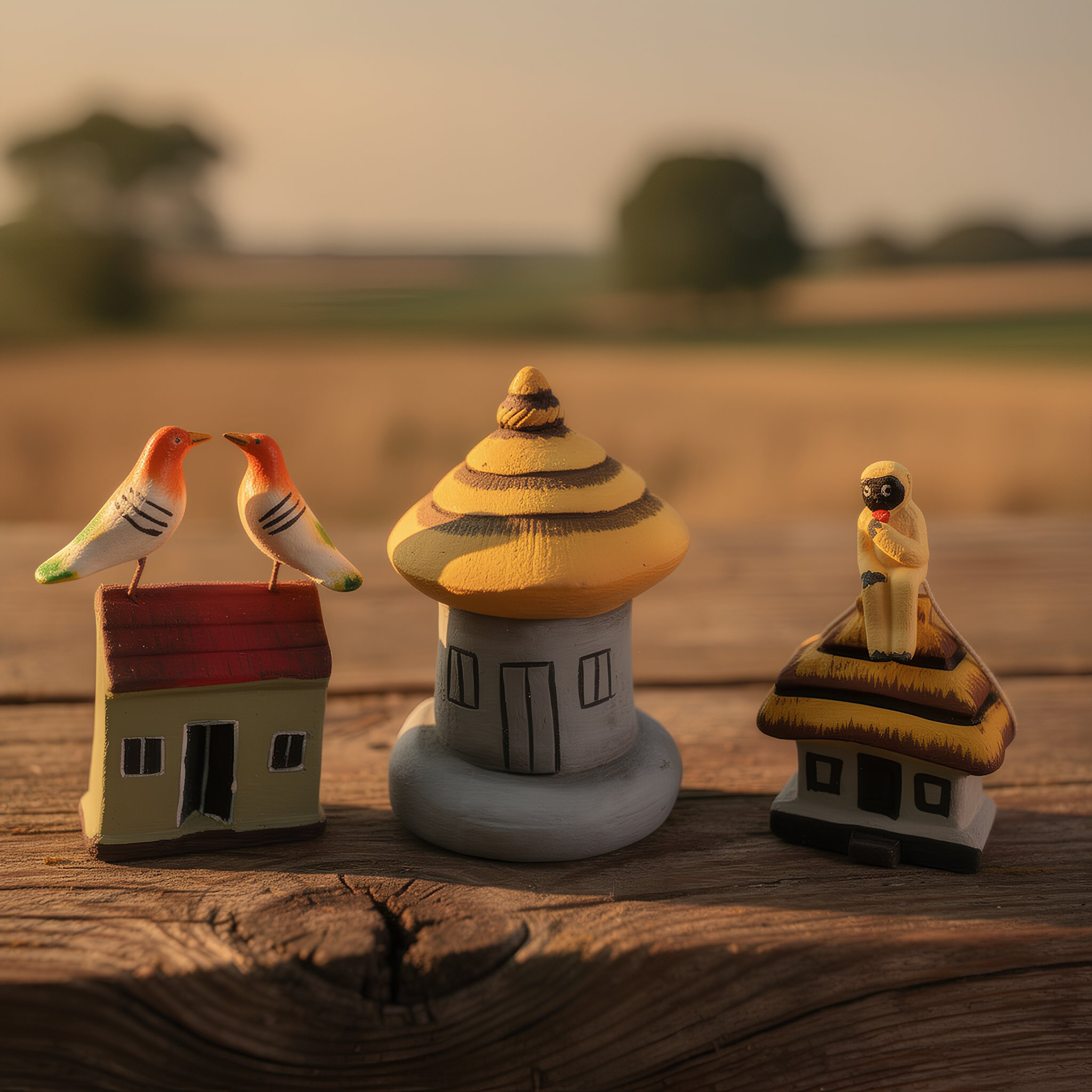 Krishnanagar Clay Hut Set | Golu Dolls