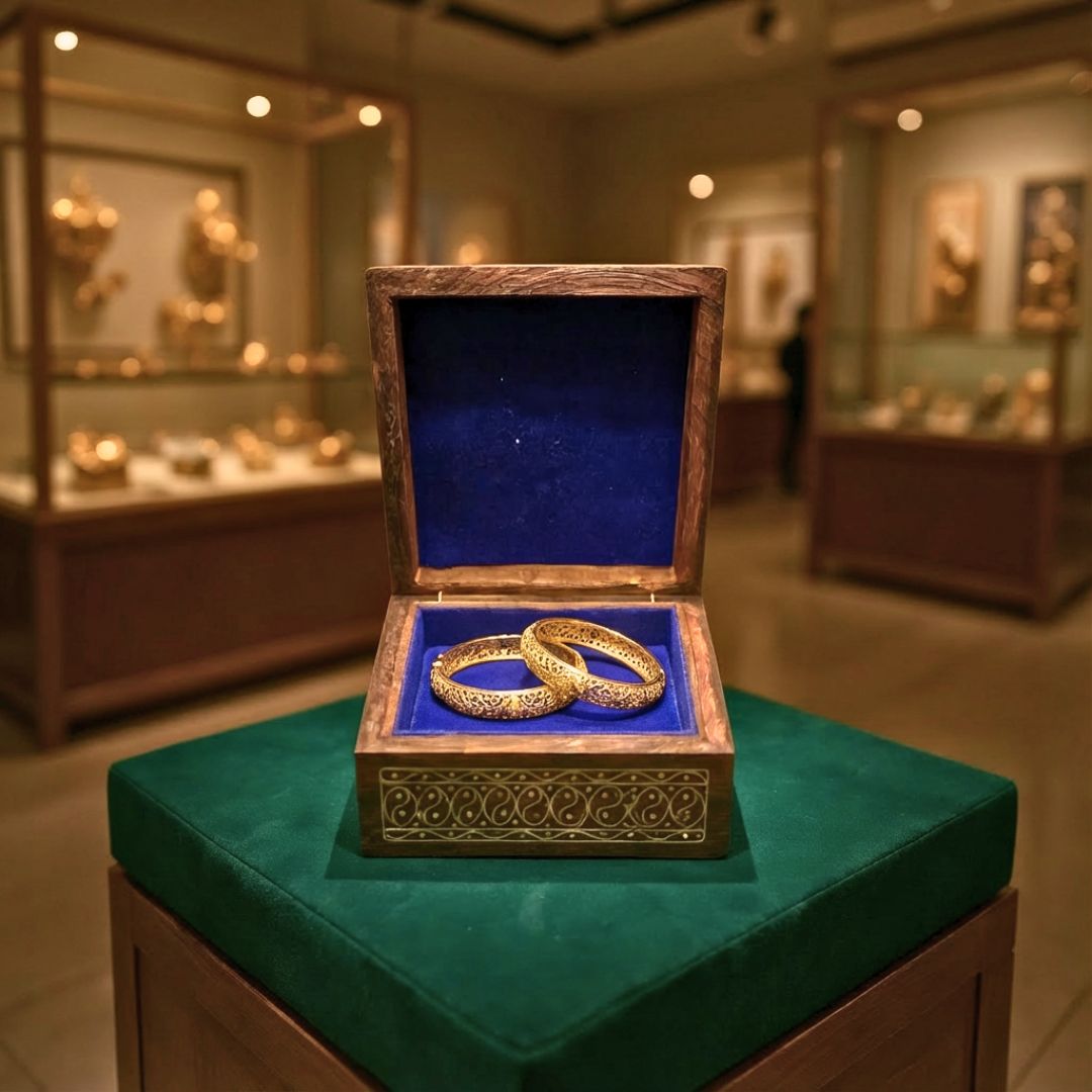 Blooming Heritage Wooden Tarkashi Inlay Box 